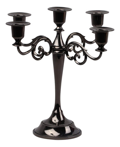 Candelabro Retro De Metal De 10 Pulgadas De Altura [u]