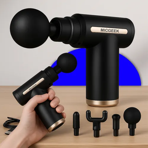 Massageador Pistola Elétrica Profissional Muscular Portátil Apare...