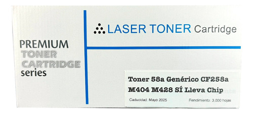 Toner Compatible Con 58a Cf258a M404 M428 Sí Lleva Chip 3k