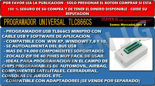 Programador Universal Tl866 Ii Plus Eeprom Micro Memoria G2
