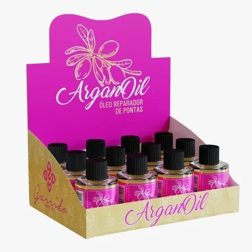 Imagem 1 de 3 de Óleo Argan Display Com 12 Unidades De 7ml Garrido Cosmetico