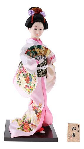 Brocado Geisha Kabuki Figura Multi