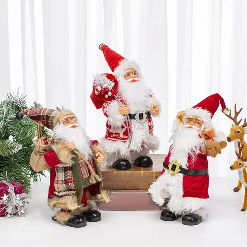 Figura Pequeña De Papá Noel, Adorno Decorativo Para Sala De