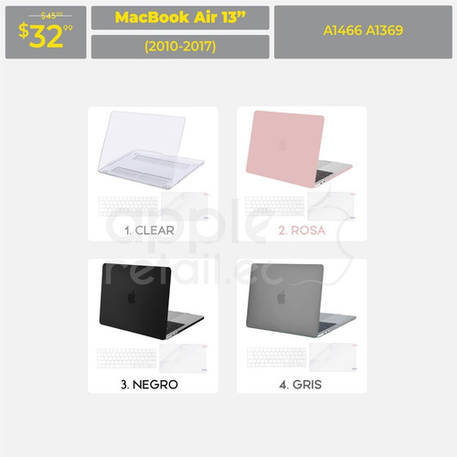 Case Estuche Protector Macbook Pro Air 11 13 15 16 Inc Iva