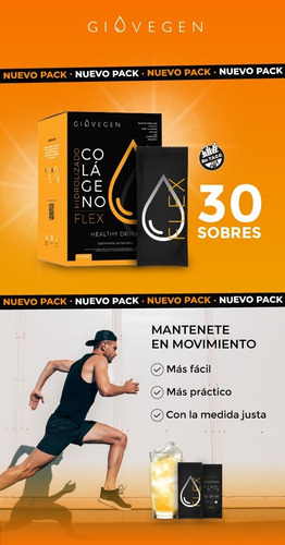 Imagen 6 de 8 de Giovegen Flex - Colágeno Hidrolizado 2 Meses De Tratamiento