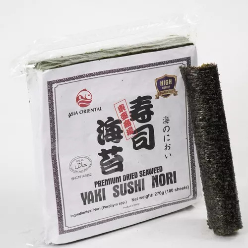 Asia Oriental Premium dried seaweed 270gr 100 hojas nori