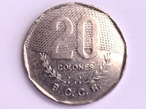 Moneda 20 Colones Costa Rica 1994