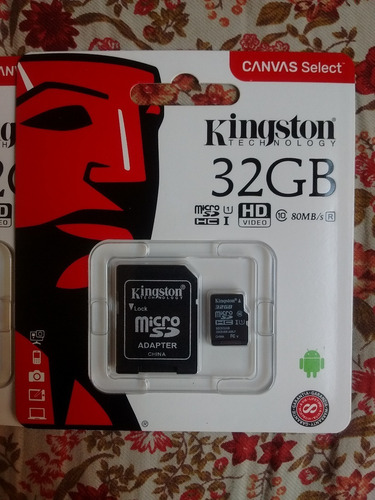 Memoria Microsd Kingston De 32 Gb Clase 10