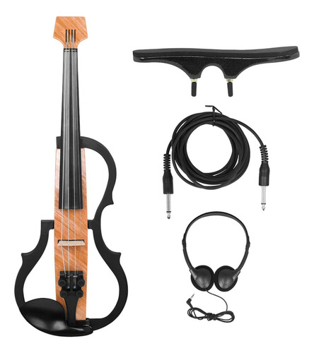 Violín Eléctrico 4/4 Con Reposabrazos, Auriculares, Panel