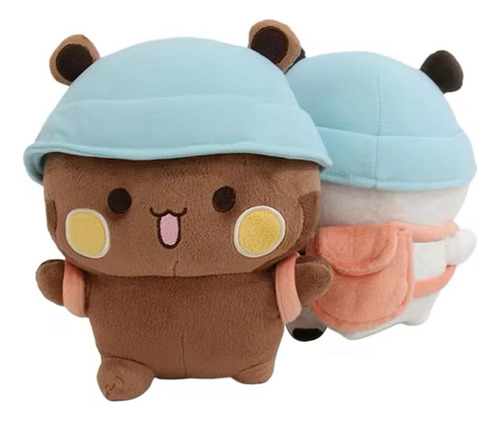 2pcs Peluche Lala Bubu Panda Kawaii Expression Con Llavero