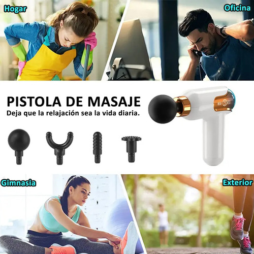 Mini Masajeador Corporal Mini Con Pantalla Lcd Recargable