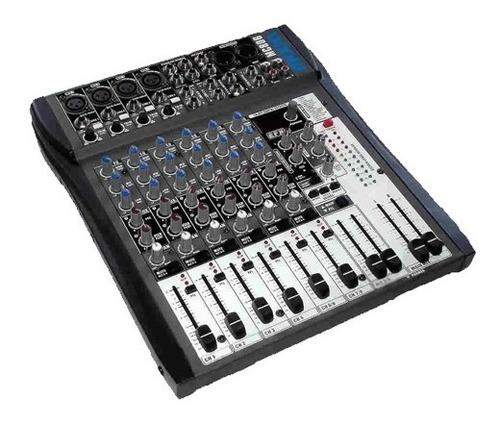 Imagen 3 de 10 de Mixer Moon Mc806 Consola 8 Canales Efectos Ecualizador Dj