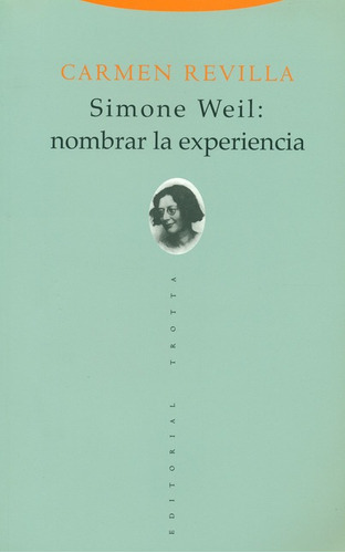 Libro Simone Weil Nombrar La Experiencia