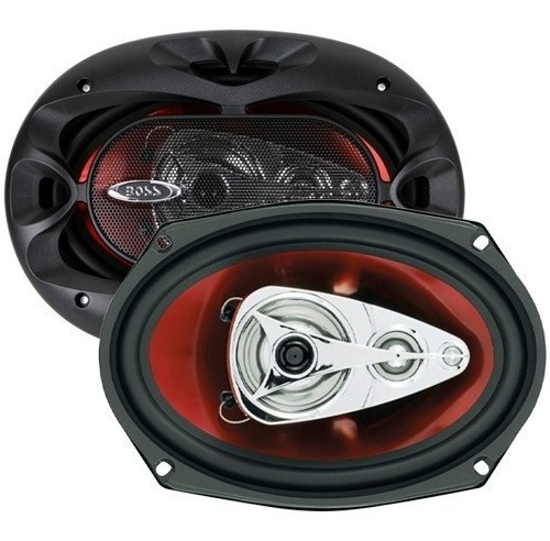 Parlantes 6x9 Boss Ch6940 500watts 4 Vias Color Negro