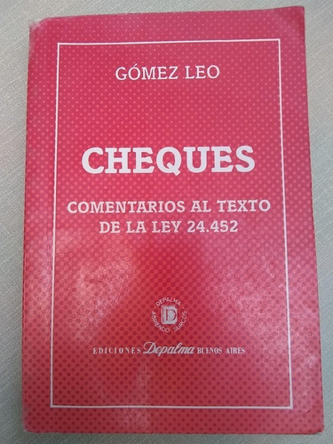 Cheques. Gómez Leo.