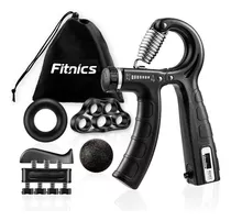 Comprar Set Hand Grip Ejercitador Manos Y Antebrazo Fitnics 10-60 Kg Color 52049