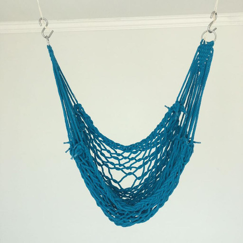 Hamaca Portátil Asiento Columpio Silla Colgante Net Azul