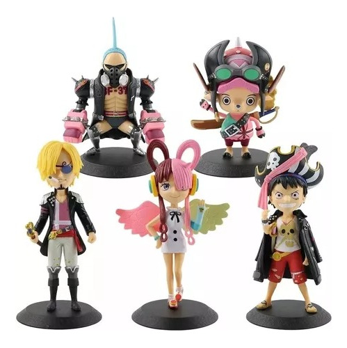 Set Figuras One Piece 5 Unidades Anime 16 Cm Gashapones