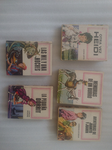 Mini Libros Bruguera Historias Infantil Heidi + 4 Libros 70s