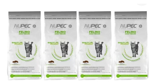 Nupec Felino Indoor 20kg (4 Bultos De 5kg C/u)