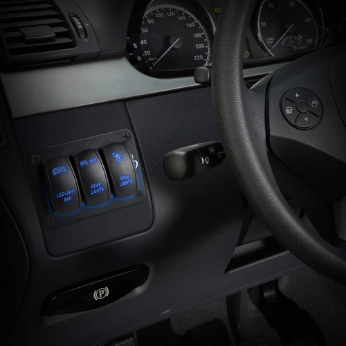 Panel De Interruptores Basculantes 3 Terminales C Luz Led