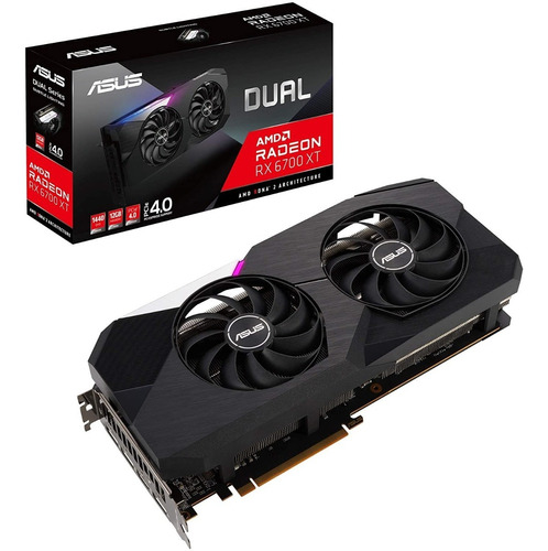 Tarjeta Asus Dual  Rx 6700 Xt  12gb Gddr6