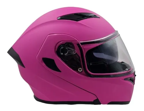 Casco de moto para niñas en rosa mate – ALMACEN TOTAL