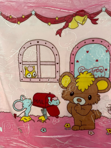 Cobertor Cunero Para Bebe 100x120cm Extra Suave Calientito Rosa Chicle Lisa