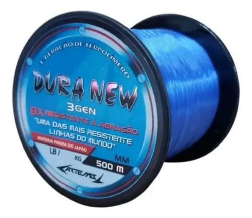 Línea de monofilamento Duranew de 0,37 mm y 500 m, nuevos núcleos de duranio, color azul