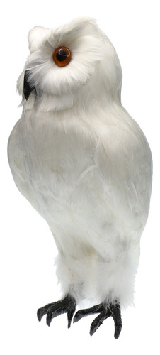 Fake Artificial Owl Bird Feather Realistic Taxidermy