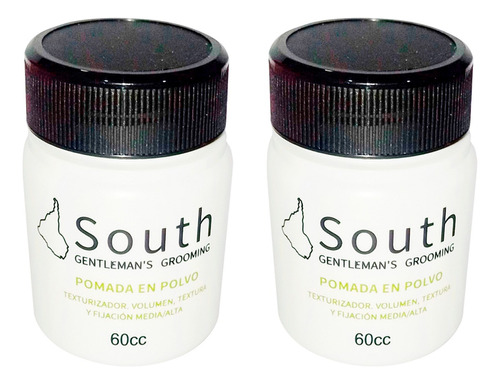 Pomada En Polvo South Texturizador Fijacio Volumen 60 Cc X 2