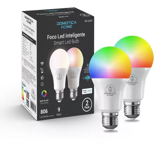 Foco Led Smart Rgb 10w Pack X5 Inteligente Wifi Celular