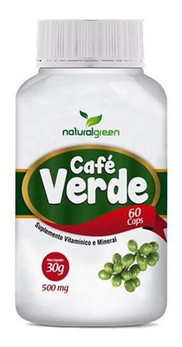 Café Verde 500mg 60 Cápsulas Natural Green