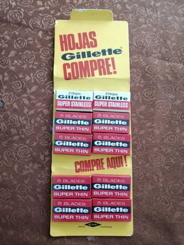 Antique, Lindo Pack De 44 Hojas De Gillette. Vintage. 