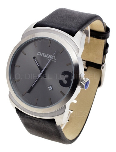 Reloj Diesel Hombre 6629-063 Acero Cuero Fecha Sumergible