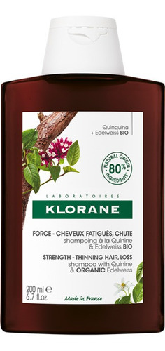 Klorane Shampoo Quinina Bio En Frasco De 200ml
