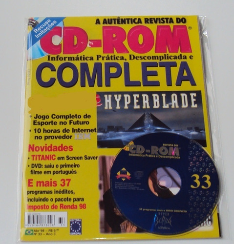 Revista Do Cd-rom Nº 33 - Abril 1998 - Usada