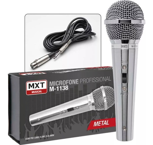 Microfone MXT M-1138 Dinâmico Cardioide