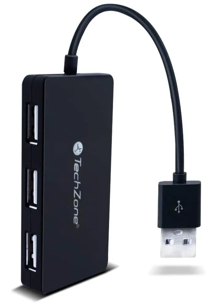 Hub USB TechZone Tz17Hub02 color negro