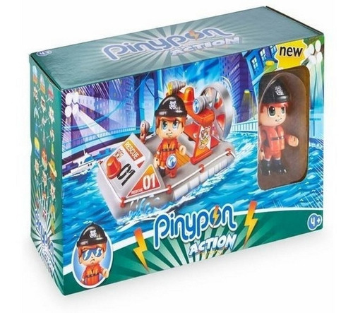 Pinypon Action Lancha De Rescate Con Figura Original