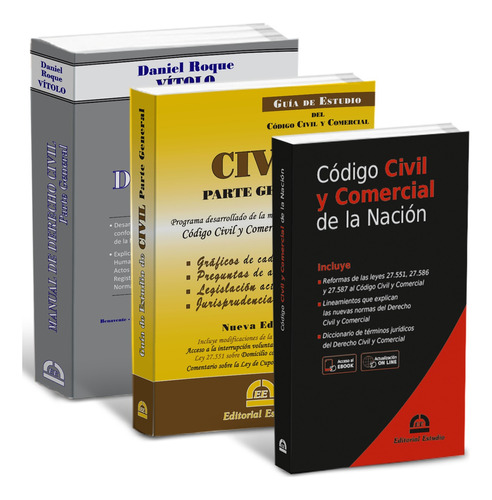 Promo 129: Ge Civil +manual  Civil +código Civil Y Comercial