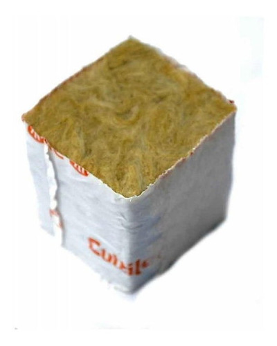 Imagem 2 de 5 de Cultilene Wool Block (bloco De Lã De Rocha) - 10 Un De 4x4cm