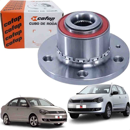 Cubo De Roda Dianteira Polo, Polo Sedan 2002 A 2014 1.6 2.0