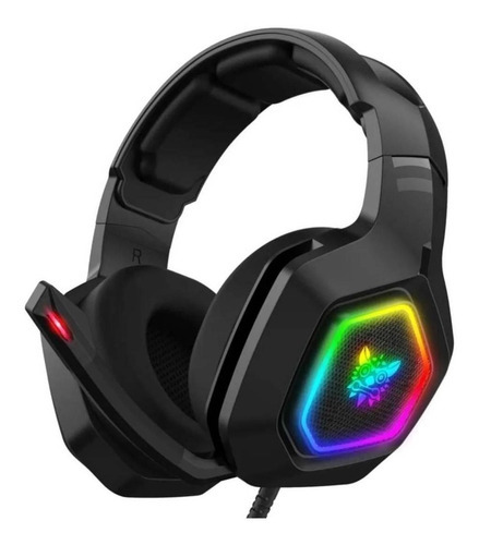 Auriculares Onikuma K10 negros para jugadores con LED RGB