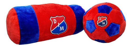 Cojín Peluche Cilindro Y Balon Fútbol Equipo Medellín 