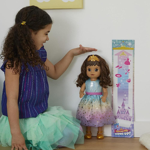 Boneca Baby Alive Grows Up Princess Ellie Morena - Hasbro
