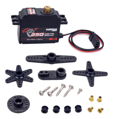 25g Servo De Engrenagem De Plástico Para 1/12 Rc S0025m
