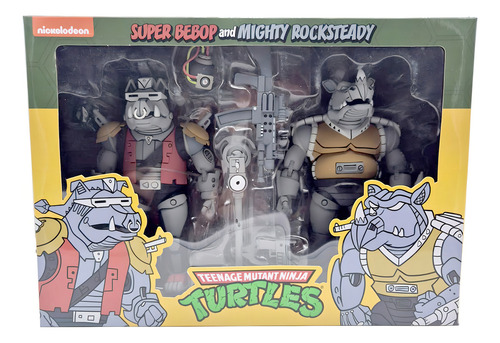 Tmnt Tortugas Ninja Super Bebop And Mighty Rocksteady Neca