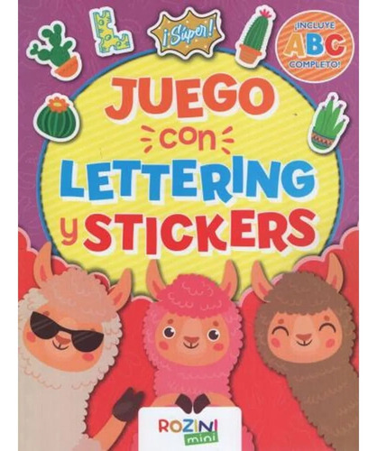 Libro Juego Con Lettering Con Stickers Y Stencils /870