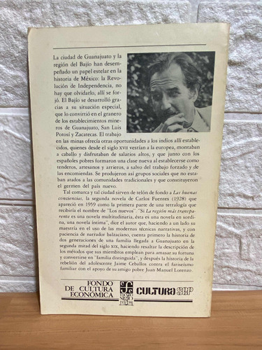Las Buenas Conciencias/ Carlos Fuentes (Usado)